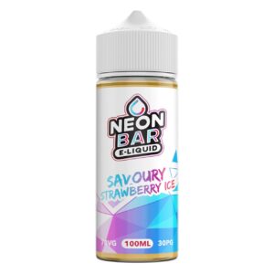 SAVOURY STRAWBERRY ICE 100ML E LIQUID NEON BAR