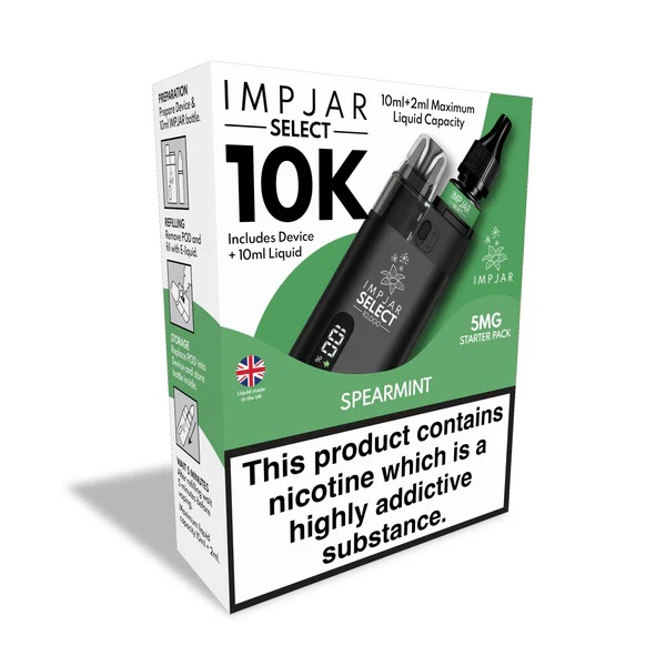 IMP JAR SELECT 10K REFILLABLE POD VAPE KIT + NIC SALT - Image 13
