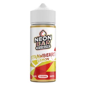STRAWBERRY LEMON 100ML E LIQUID NEON BAR