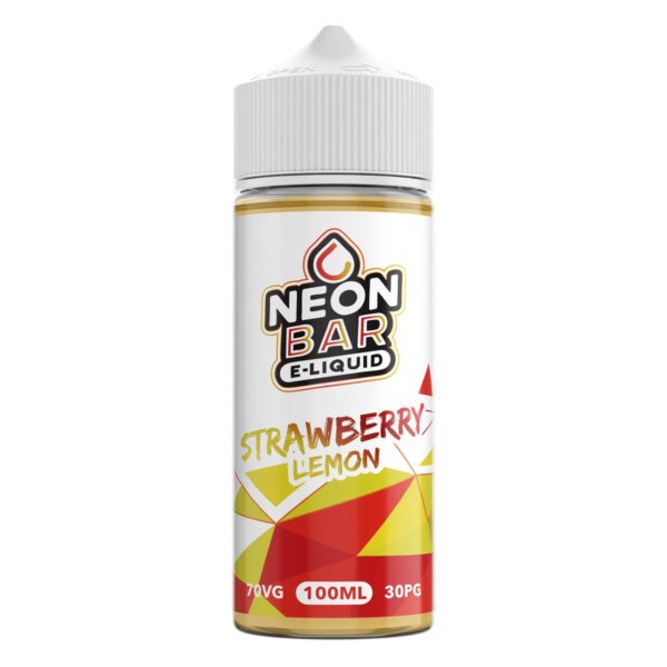 STRAWBERRY LEMON 100ML E LIQUID NEON BAR
