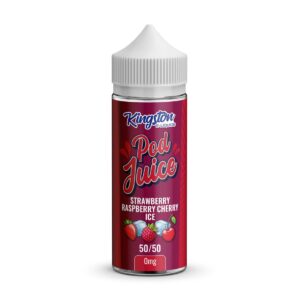 STRAWBERRY RASPBERRY CHERRY ICE POD JUICE 100ML E LIQUID KINGSTON