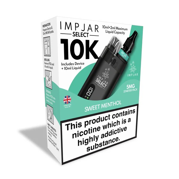 IMP JAR SELECT 10K REFILLABLE POD VAPE KIT + NIC SALT - Image 16