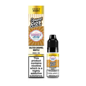 SALTED CARAMEL WAFFLE DESSERT BAR 10ML NIC SALT DINNER LADY