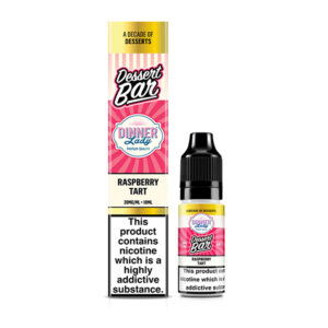 RASPBERRY TART DESSERT BAR 10ML NIC SALT DINNER LADY