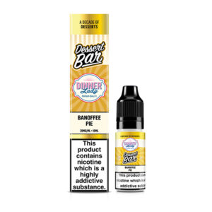 BANOFFEE PIE DESSERT BAR 10ML NIC SALT DINNER LADY