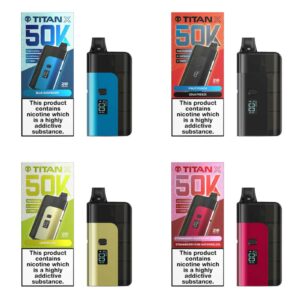 TITAN X 50K PREFILLED POD VAPE KIT 20MG