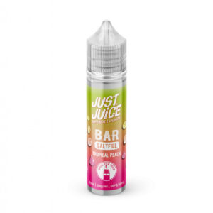 TROPICAL PEACH BAR SALTFILL 40ML E LIQUID JUST JUICE