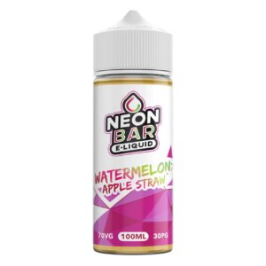 WATERMELON APPLE STRAW 100ML E LIQUID NEON BAR