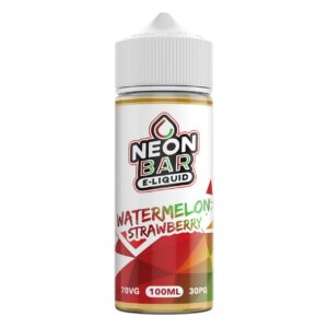 WATERMELON STRAWBERRY 100ML E LIQUID NEON BAR
