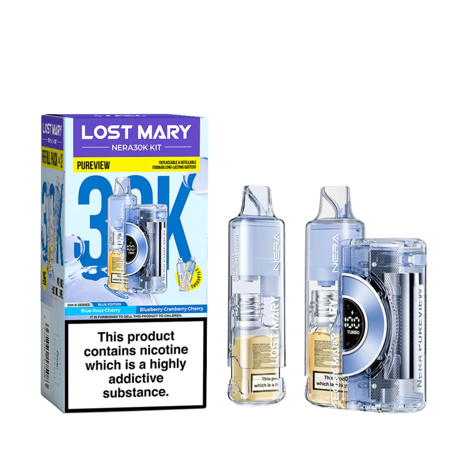 LOST MARY NERA 30K PUREVIEW PREFILLED POD VAPE KIT 20MG - Image 4