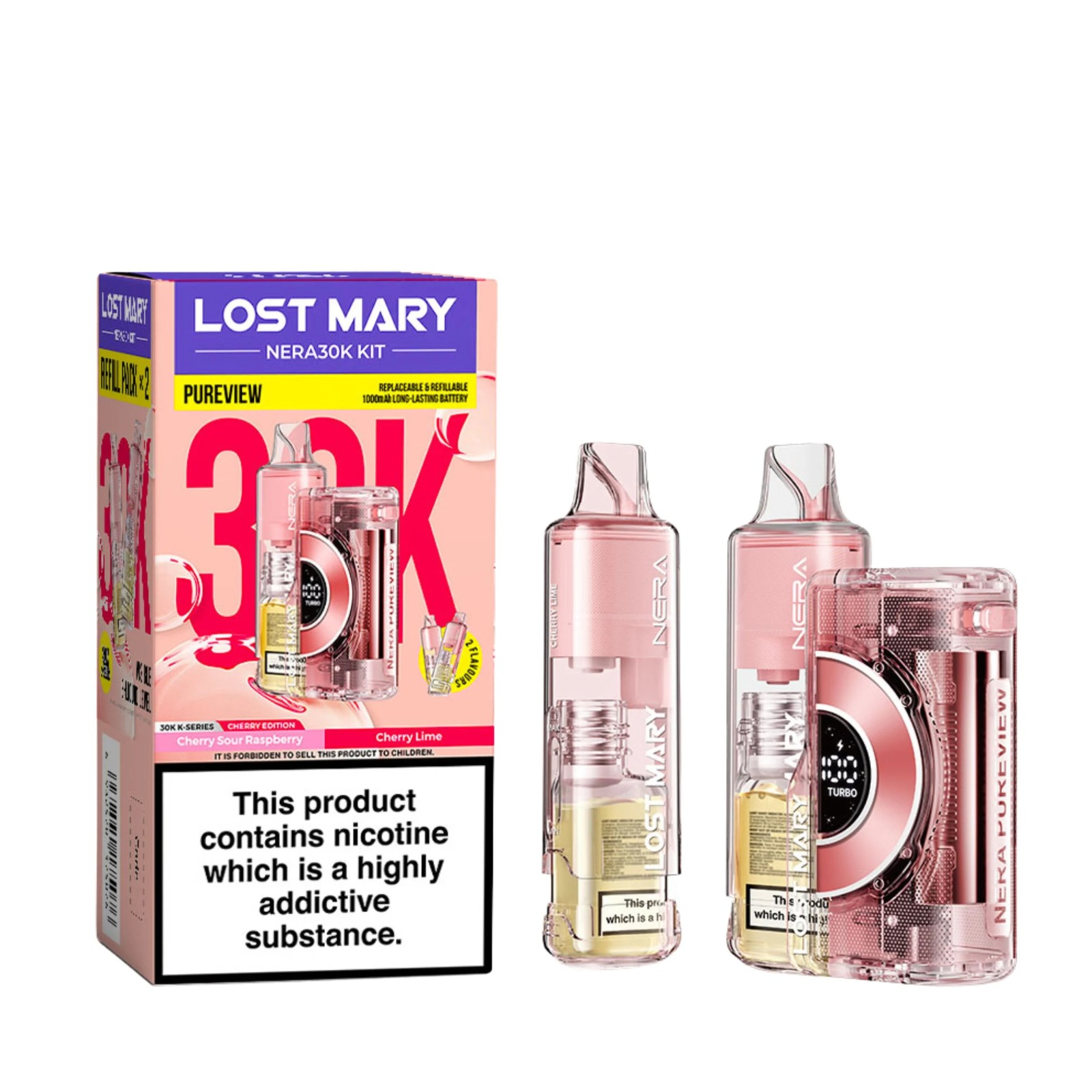 LOST MARY NERA 30K PUREVIEW PREFILLED POD VAPE KIT 20MG - Image 6