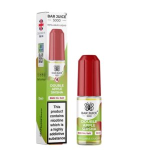 DOUBLE APPLE SHISHA 10ML NIC SALT BAR JUICE 5000