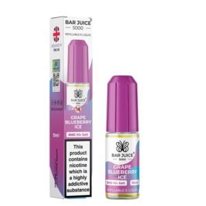 GRAPE BLUEBERRY ICE 10ML NIC SALT BAR JUICE 5000