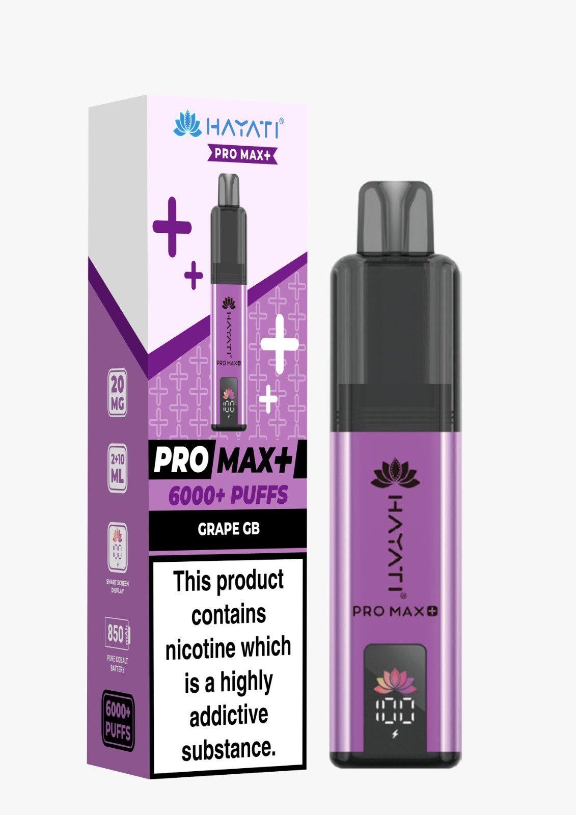 HAYATI PRO MAX+ 6000 PREFILLED POD VAPE KIT 20MG - Image 4