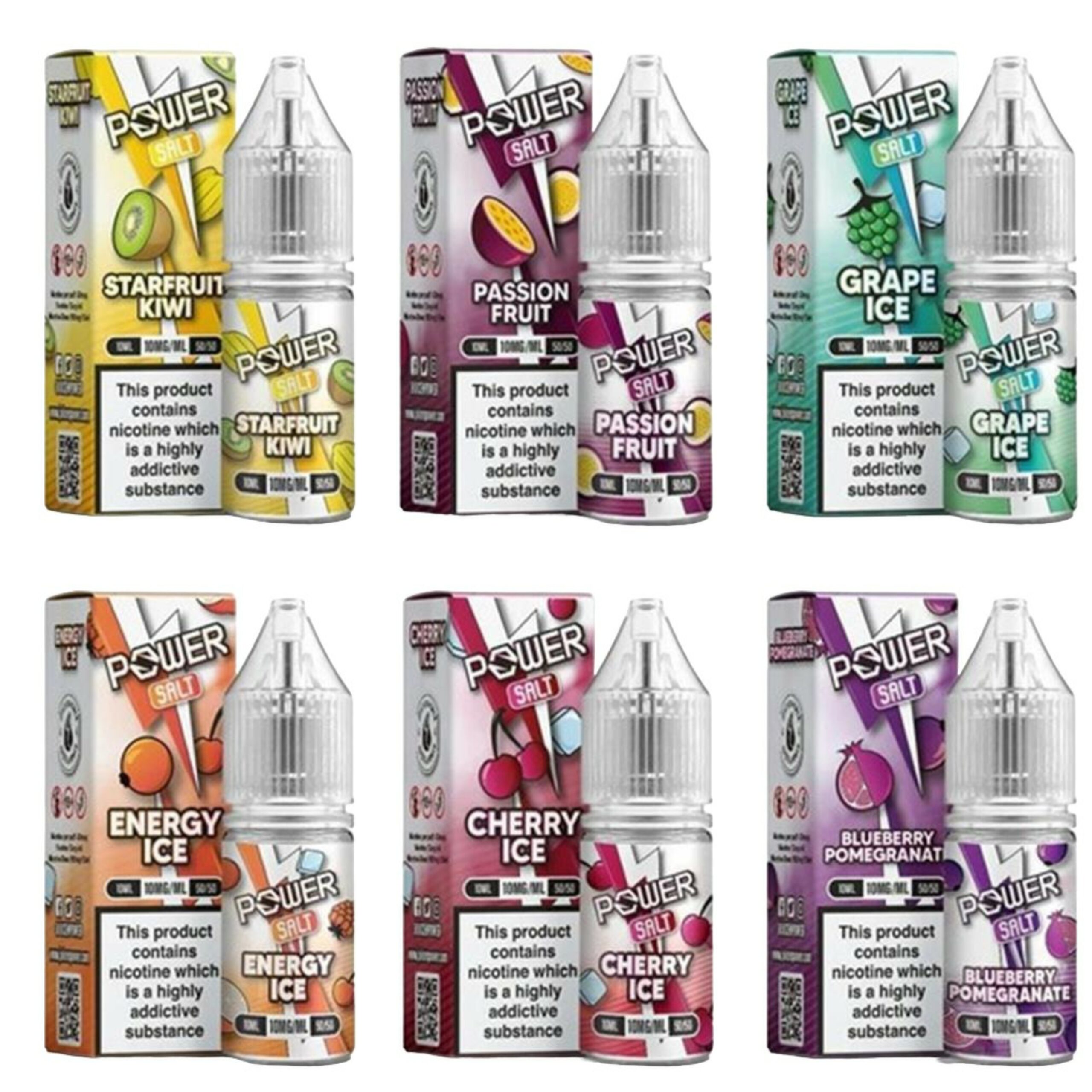 POWER 10ML NIC SALTS BY JUICE N POWER EXP
