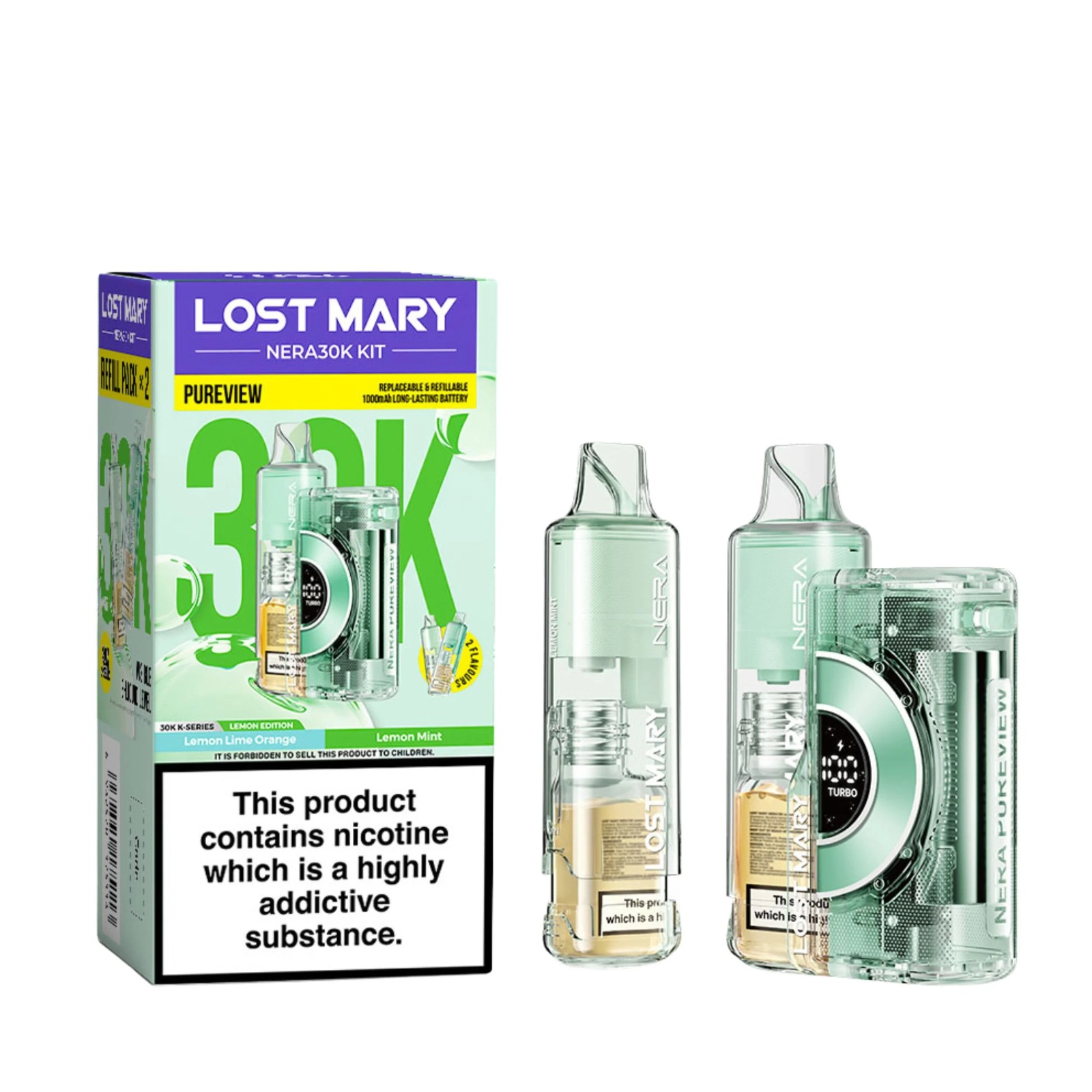 LOST MARY NERA 30K PUREVIEW PREFILLED POD VAPE KIT 20MG - Image 8