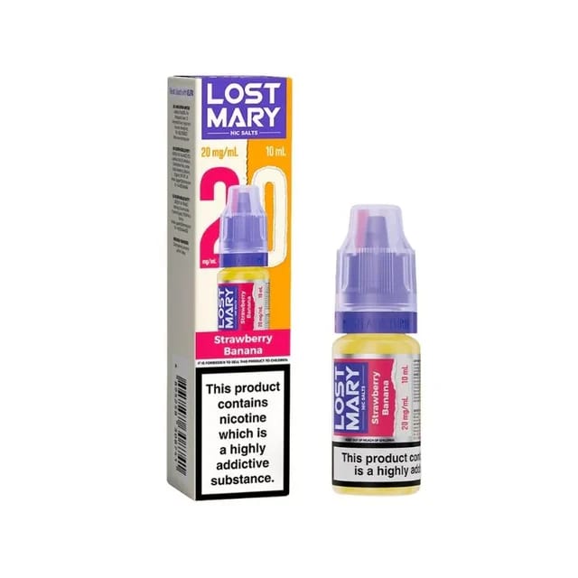 STRAWBERRY BANANA 10ML NIC SALT LOST MARY