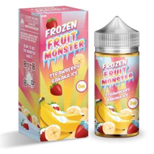 STRAWBERRY BANANA ICE 100ML E LIQUID FROZEN FRUIT MONSTER
