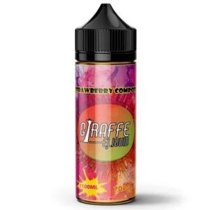 STRAWBERRY COMPOTE E-LIQUID 100ML BY GIRAFFE (EXP)