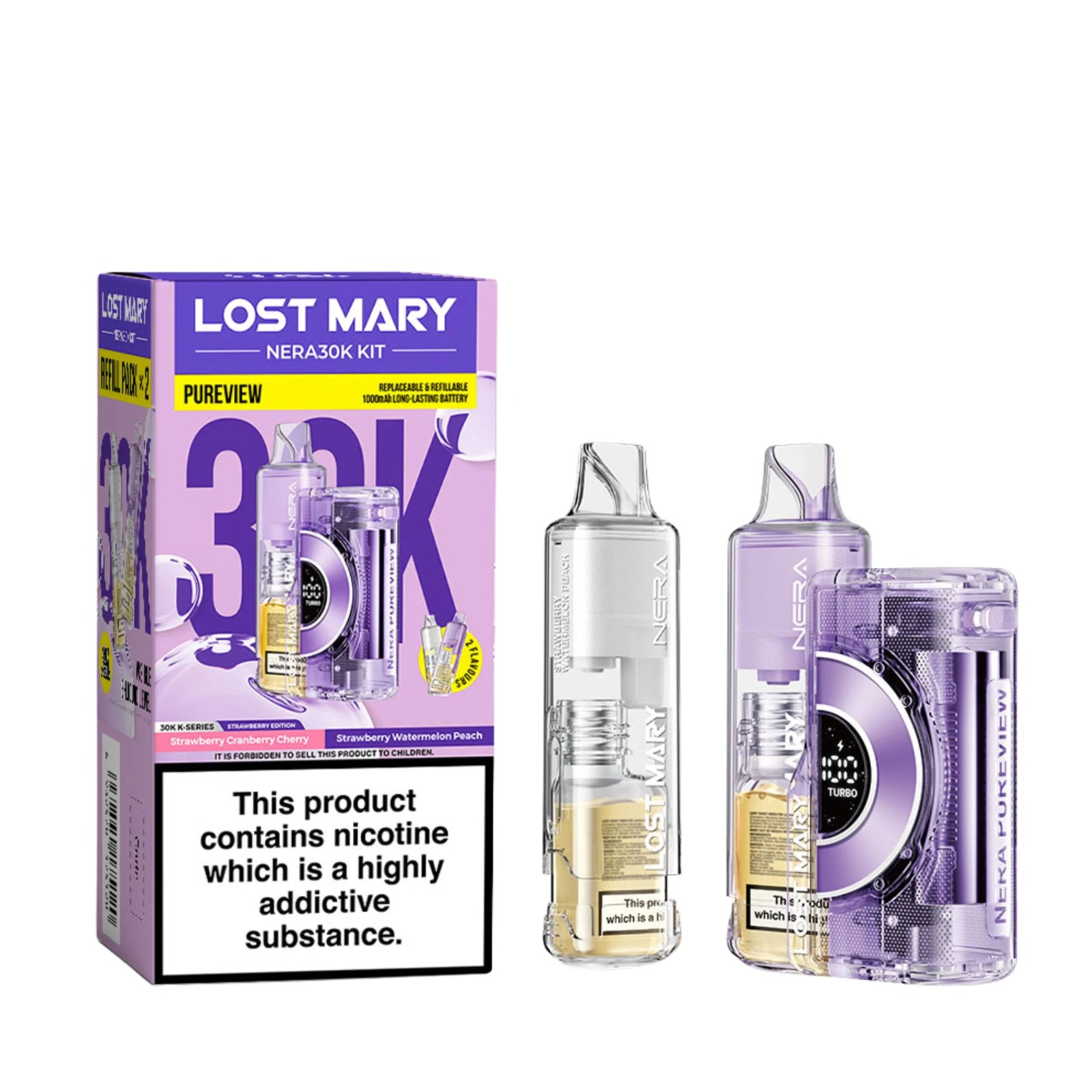 LOST MARY NERA 30K PUREVIEW PREFILLED POD VAPE KIT 20MG - Image 10