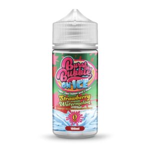 STRAWBERRY WATERMELON ON ICE 100ML E LIQUID BURST MY BUBBLE