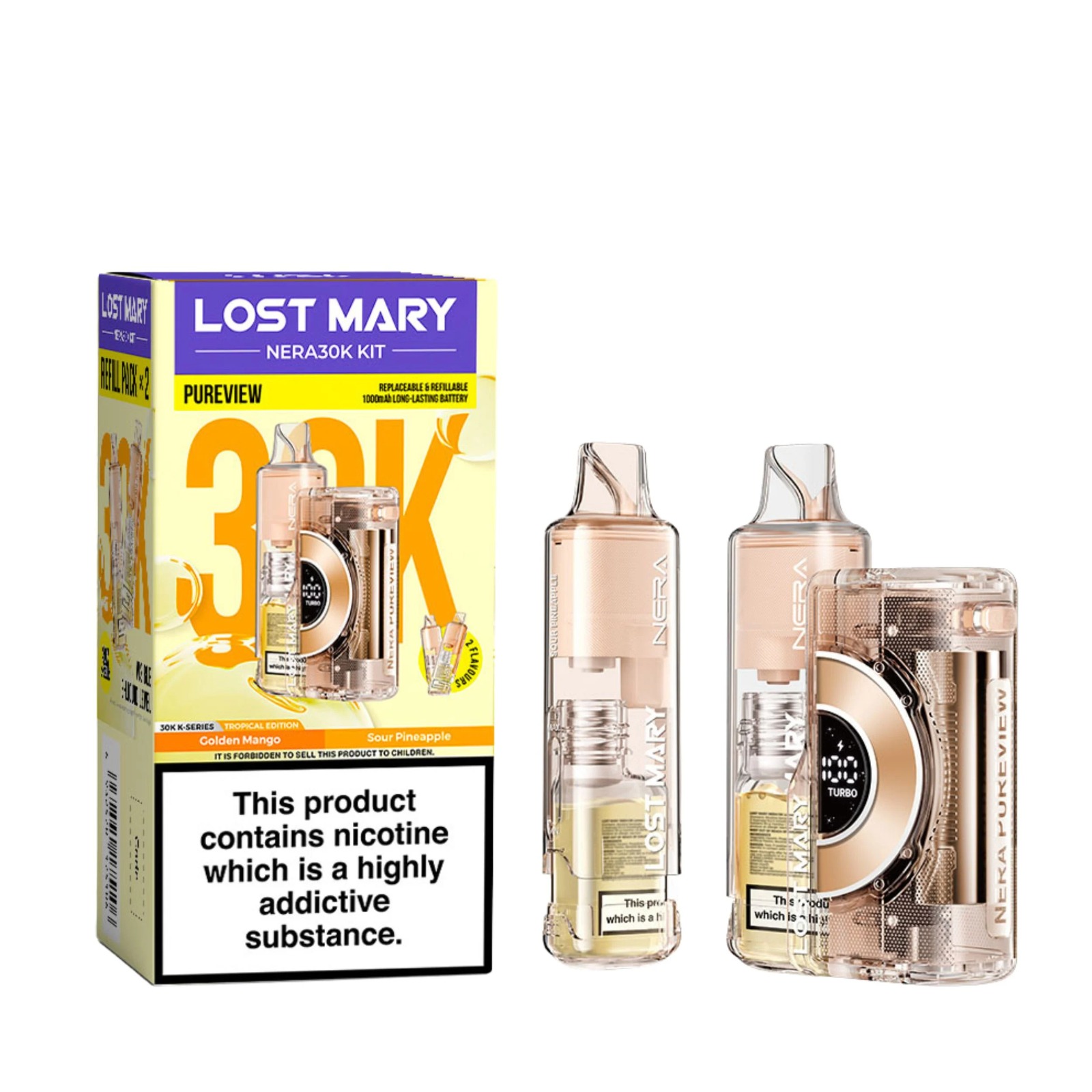 LOST MARY NERA 30K PUREVIEW PREFILLED POD VAPE KIT 20MG - Image 12