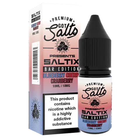 BLUEBERRY CHERRY CRANBERRY SALTIX BAR EDITION 10ML NIC SALT GOT SALTS