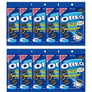 OREO BITS SANDWICH VANILLA BISCUITS 65G X 10 BAGS NABISCO