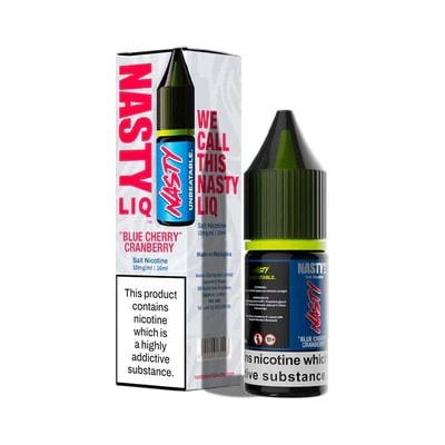 BLUE CHERRY CRANBERRY 10ML NIC SALT NASTY LIQ