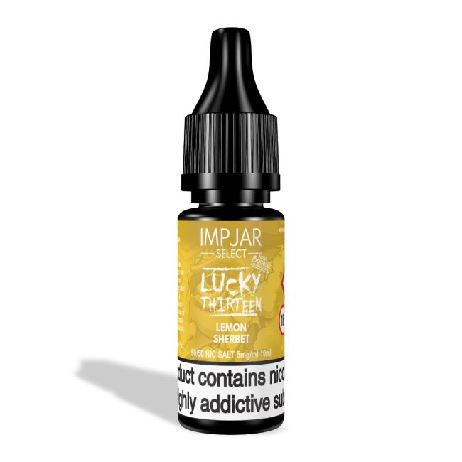 LEMON SHERBET 10ML NIC SALT IMP JAR SELECT X LUCKY THIRTEEN