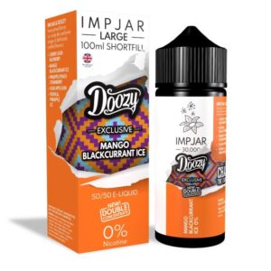 MANGO BLACKCURRANT ICE 100ML E LIQUID IMP JAR X DOOZY EXCLUSIVE