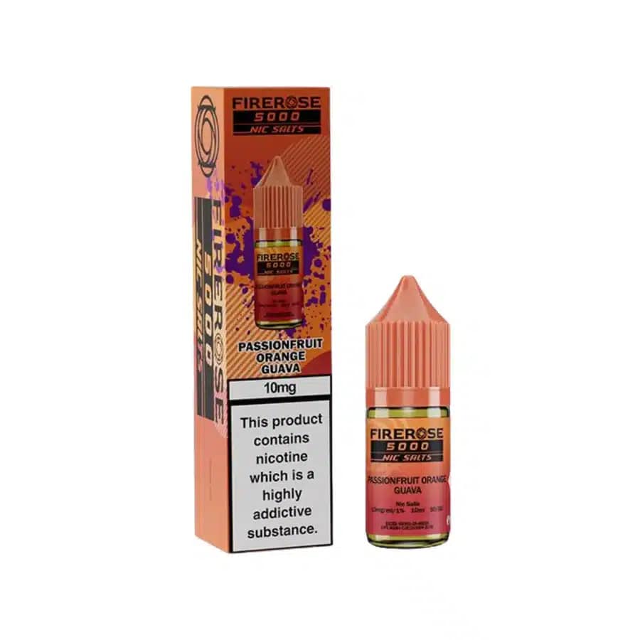 PASSIONFRUIT ORANGE GUAVA 10ML NIC SALT ELUX FIREROSE 5000