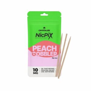 PEACH COBBLER NICPIX NICOTINE TOOTHPICKS BY CRYSTALIZE