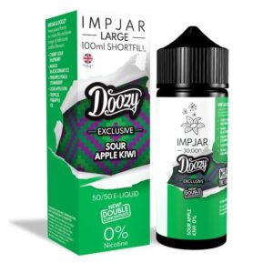 SOUR APPLE KIWI 100ML E LIQUID IMP JAR X DOOZY EXCLUSIVE