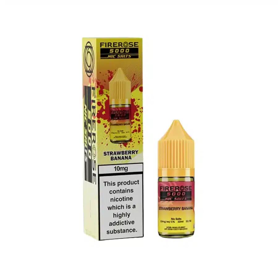 STRAWBERRY BANANA 10ML NIC SALT ELUX FIREROSE 5000