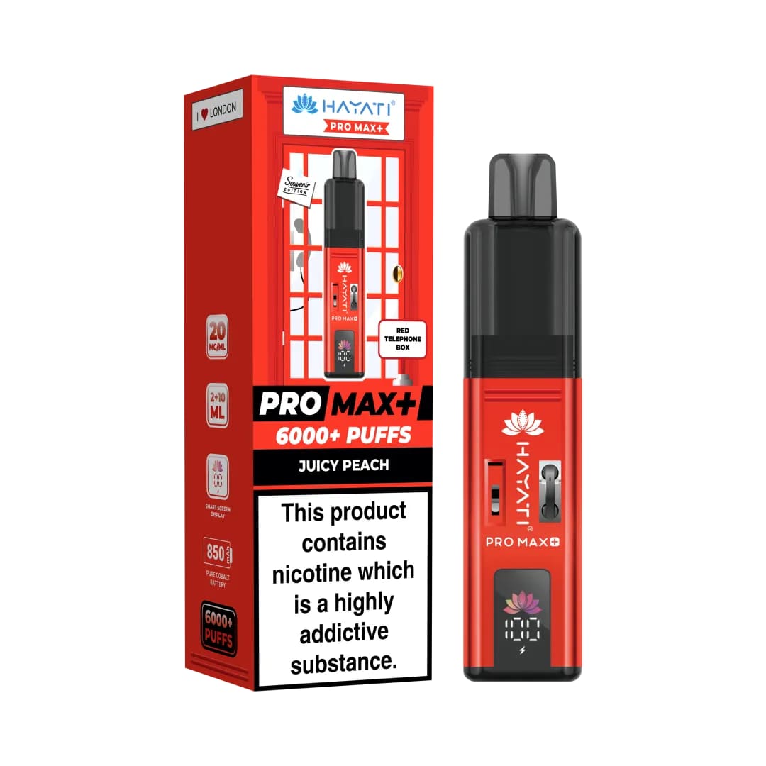 HAYATI PRO MAX+ SOUVENIR EDITION 6K PREFILLED POD VAPE KIT 20MG - Image 6