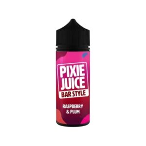 RASPBERRY & PLUM 100ML E LIQUID PIXIE JUICE BAR STYLE