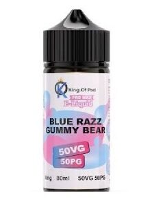 BLUE RAZZ GUMMY BEAR 80ML E LIQUID KING OF POD