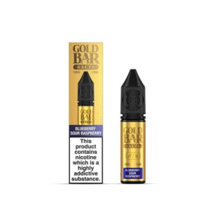 BLUEBERRY SOUR RASPBERRY 10ML NIC SALT GOLD BAR