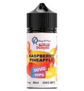 RASPBERRY PINEAPPLE 80ML E LIQUID KING OF POD