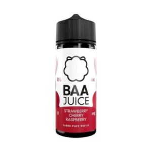 STRAWBERRY CHERRY RASPBERRY 100ML E LIQUID BAA JUICE