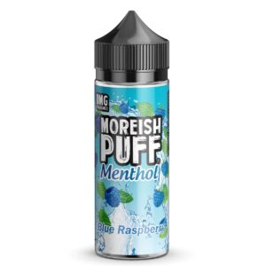 Blue Raspberry Menthol 100ml E Liquid By Moreish Puff