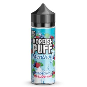 Blueberries & Raspberries Menthol 100ml E Liquid By Moreish Puff