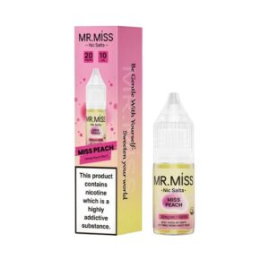Miss Peach 10ml Nic Salt Mr Miss