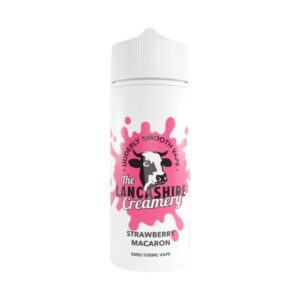 Strawberry Macaron 100ml E Liquid The Lancashire Creamery