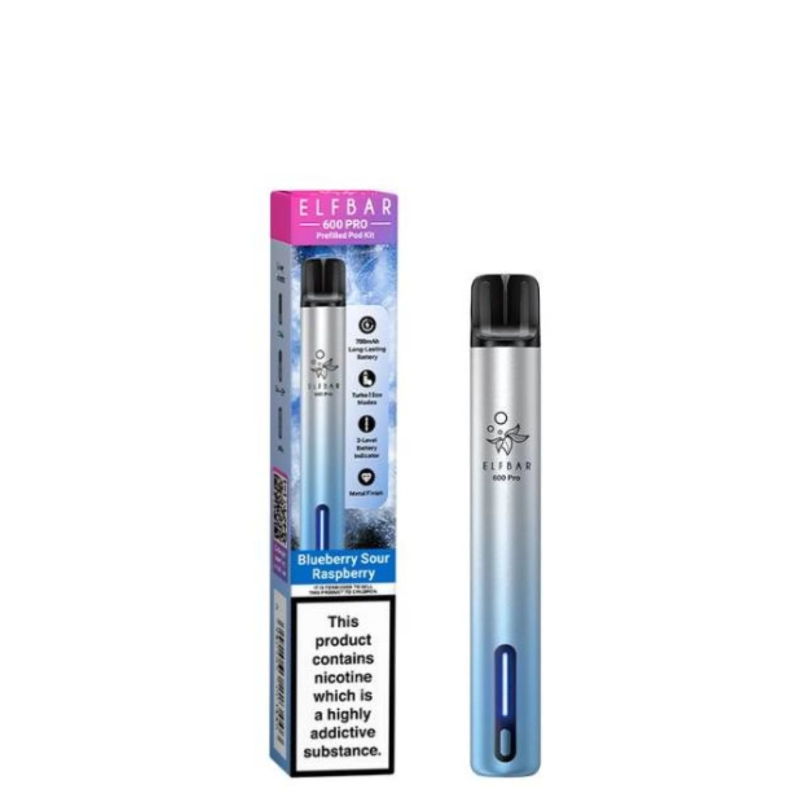 Elf Bar 600 Pro Prefilled Pod Vape Kit - Image 4