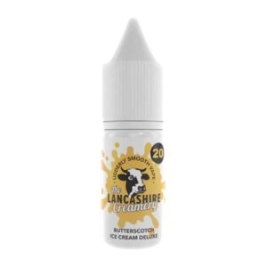 Butterscotch Ice Cream Deluxe 10ml Nic Salt The Lancashire Creamery