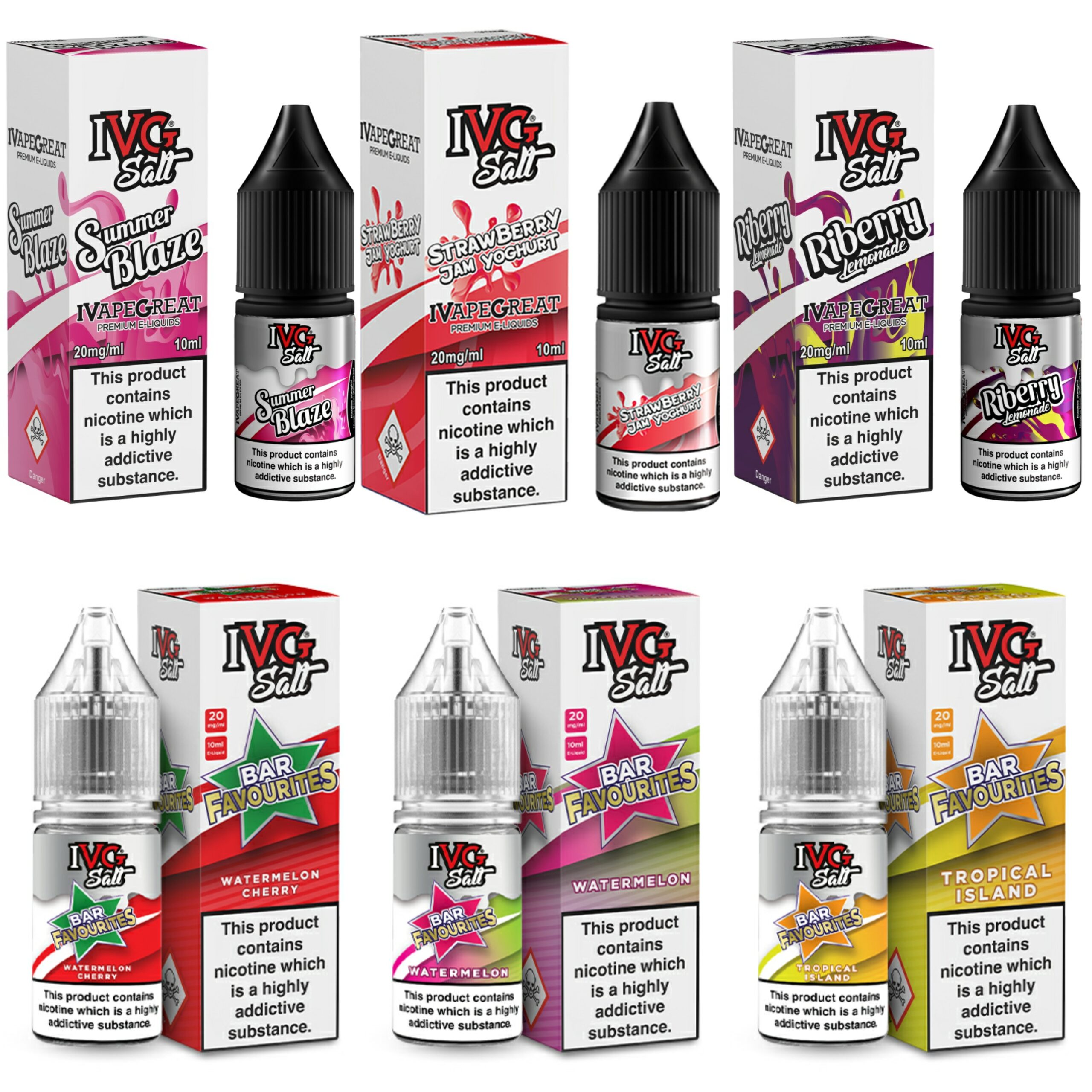 Ivg 10ml Nic Salt Pack Of 10 Exp