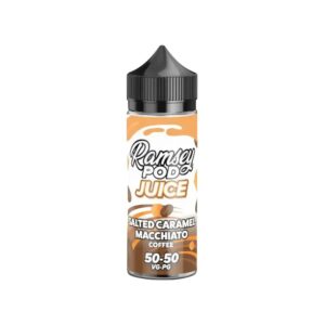 Salted Caramel Macchiato Coffee 100ml E Liquid Ramsey Pod Juice