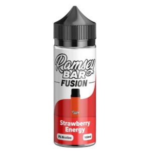 Strawberry Energy Bar Fusion 100ml E Liquid Ramsey